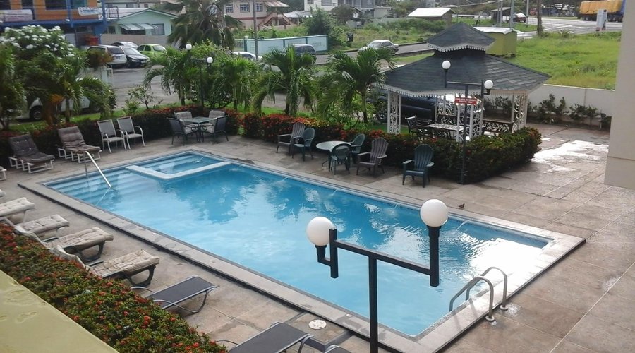 a view of the pool from our room