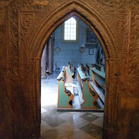 Portal drewniany w Kościele Św.Bartłomieja