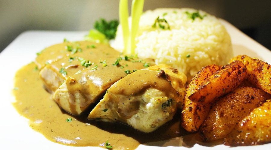 Chicken Steak with Brown Sauce