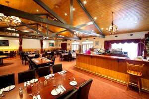 Sanctuary House Resort Motel in Healesville, image may contain: Restaurant, Dining Table, Table, Dining Room