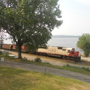 View from the deck (loghouse)
