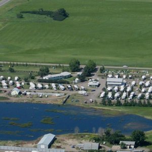 Mountain View Camping from the air