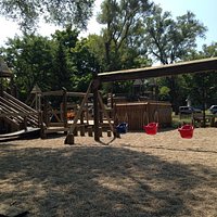 It's huge wooden playground. Kids love it.