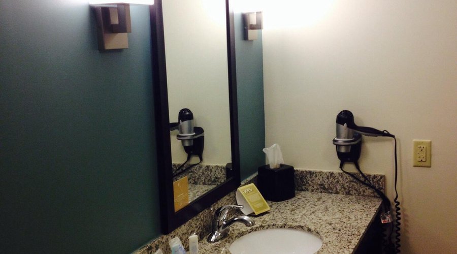 Bathroom clean and bright