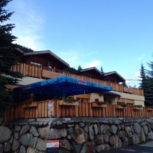 Front of the hotel.