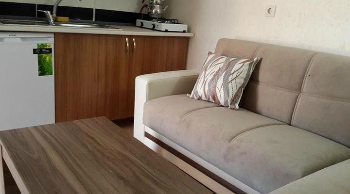 dublex bungalow alt kat : salon ve mutfak