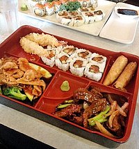 Bento box and Sushi