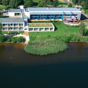 Strandhotel Luftaufnahme