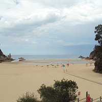 Vista de la playa.