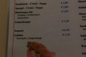 Speisekarte