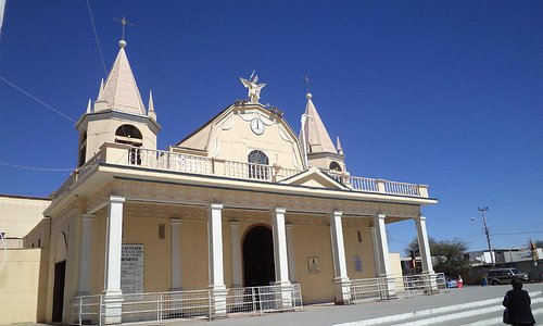 Pozo Almonte, Iquique, Chile. Santuario Virgen de La Tirana.  Frontis.