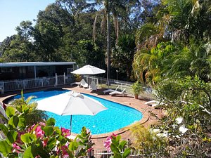 Aquajet Motel in Coffs Harbour, image may contain: Hotel, Resort, Villa, Pool
