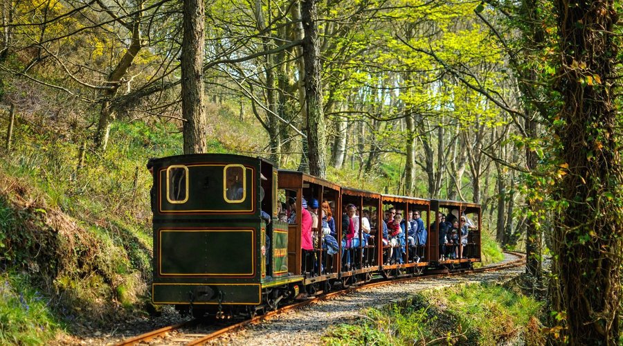 Sea Lion returning from the Cliff Top Tea Rooms with a full train