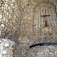 Looking inside the chapel: small but impressive