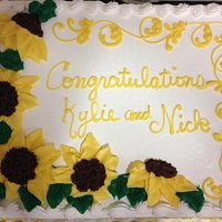Lemon cake with lemon pie filling and Italian cream frosting