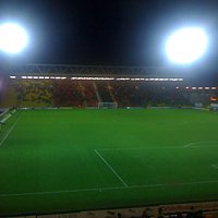 Floodlights on for an evening match