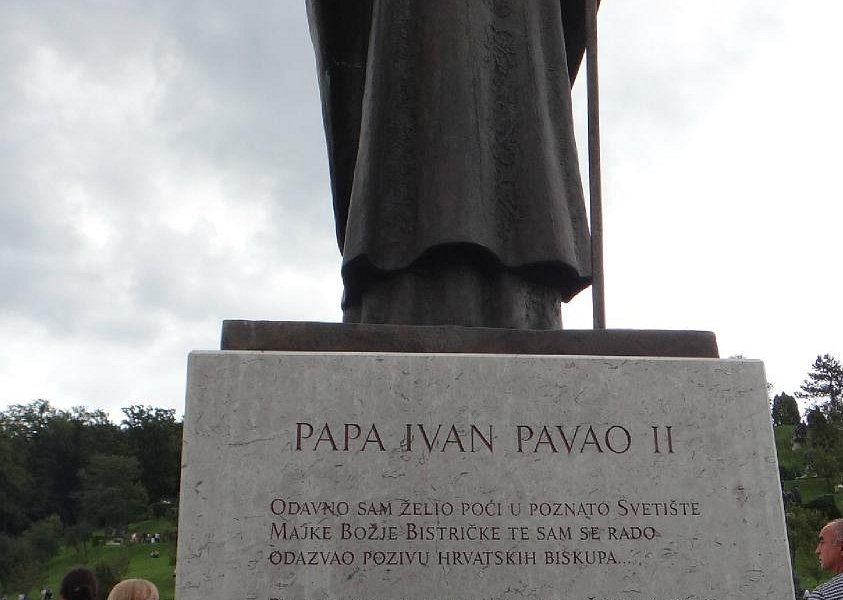 The statue of pope John Paul II image