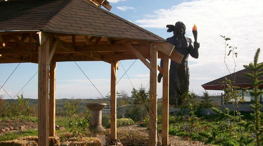 Garden View of 40ft Statue