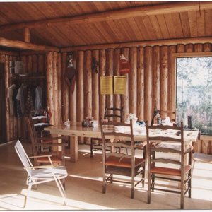 Inside Hillmer cabin