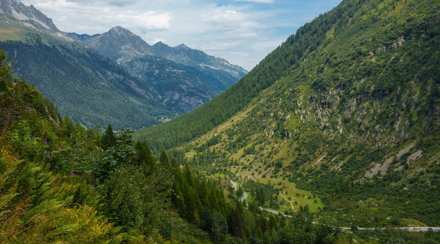 View from Aiguilles Rouges towards Vallorcine