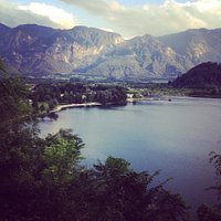 Il Lido di Levico visto dall 'alto