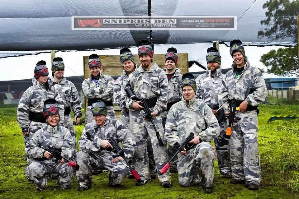 Book in for a paintball session at Sniper's Den in Moorabbin