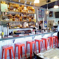 Bar seating area, Cowbells New Orleans