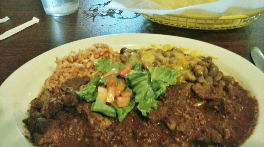 El Milagro - Carne Adovada Rice and Beans