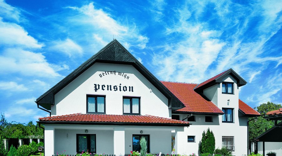 Building of pension in Prague.