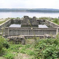 The only remains of the bridge