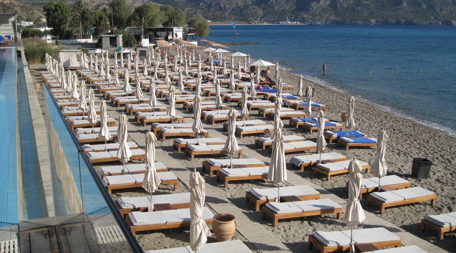 La spiaggia il mattino
