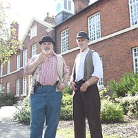 Victorian Paupers outside the Museum