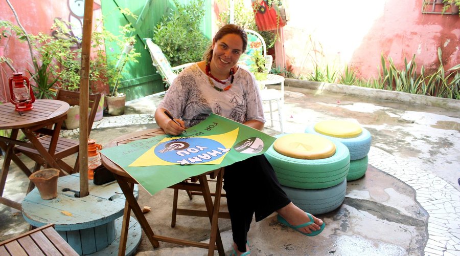 Trabalhando ao ar livre
