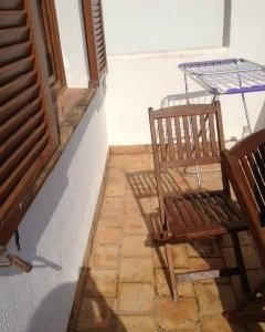 narrow balcony no real seating area