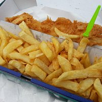 Large cod with regular chips