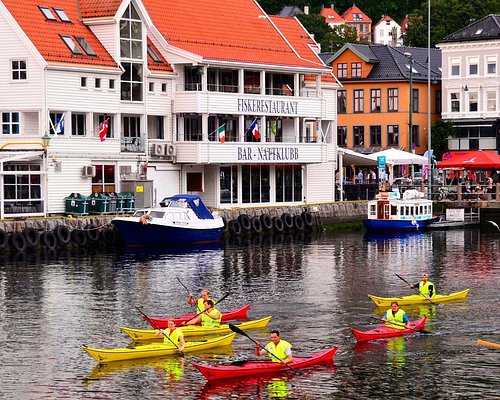 Beste kajakk- og kanomuligheter i Bergen -