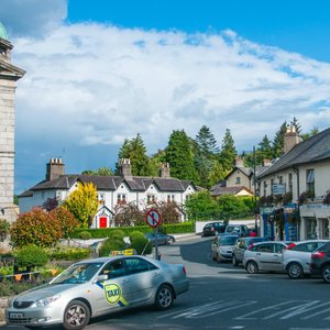 Enniskerry and Ferndale B&B, the white house in the background
