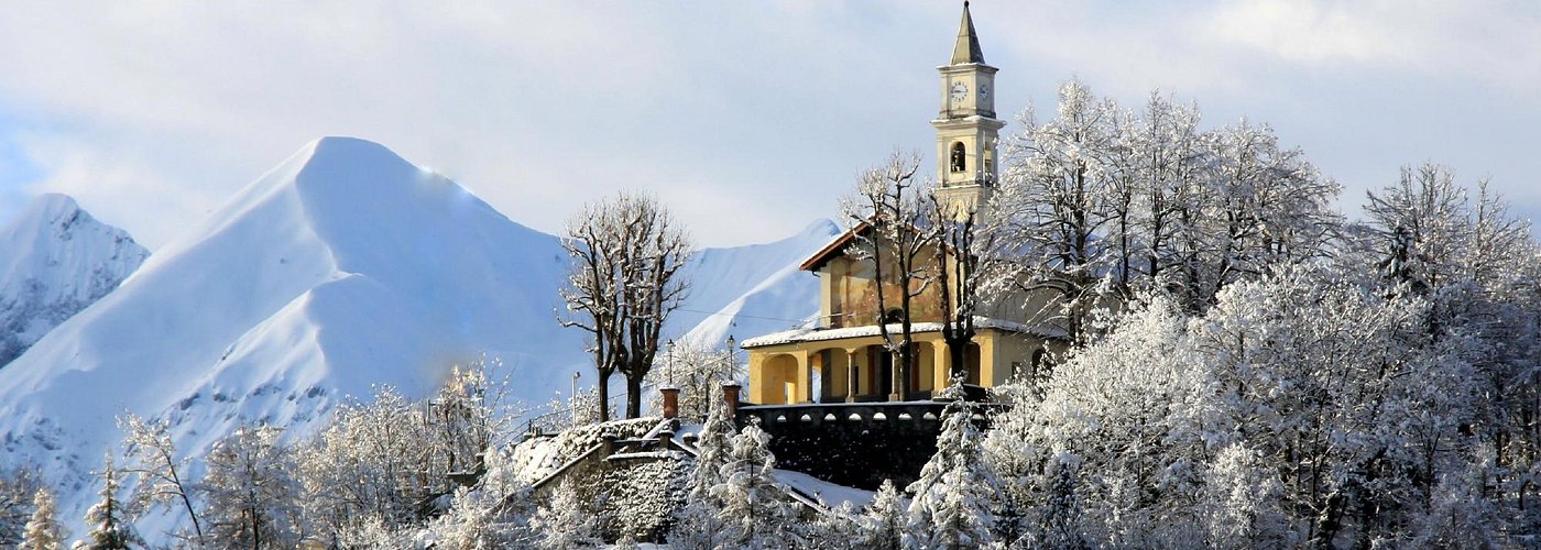 Santuario di Monserrato - Vista da Borgo S. Dalmazzo- Inverno 2014