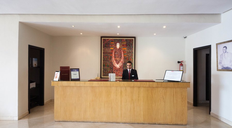 Front Desk at the Red Hotel Marrakech