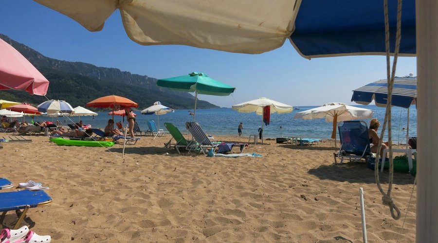 The beach of AGIOS GEORGIOS