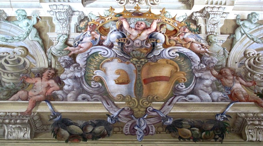 Affreschi al piano nobile di Villa Tiepolo Passi