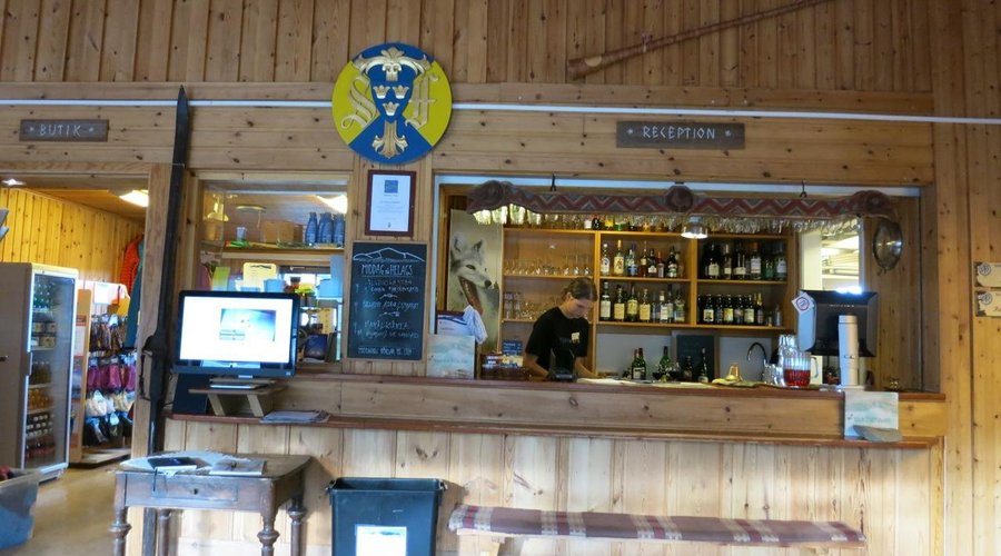 Rezeption in der STF Helags Fjällstation