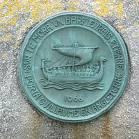 Il medaglione che ricorda la nave di Guglielmo