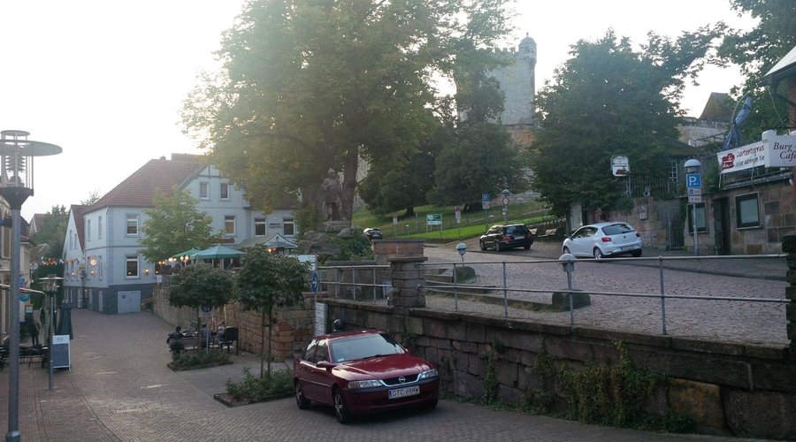 The restaurant and terrace located next to Bad Bentheim castle