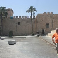 Nice plaza with retrospective to ancient castle.