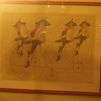 Club ciclistico di vecchi tirolesi in via Portici a Glorenza