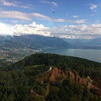 View towards Montreux and Dent-du-Midi