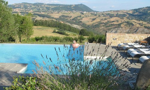 View from the pool area