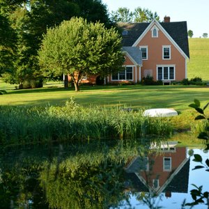 View of Inn from across the old mill pond