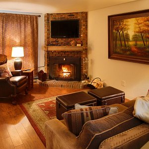 Fireplaces are available in our Condos